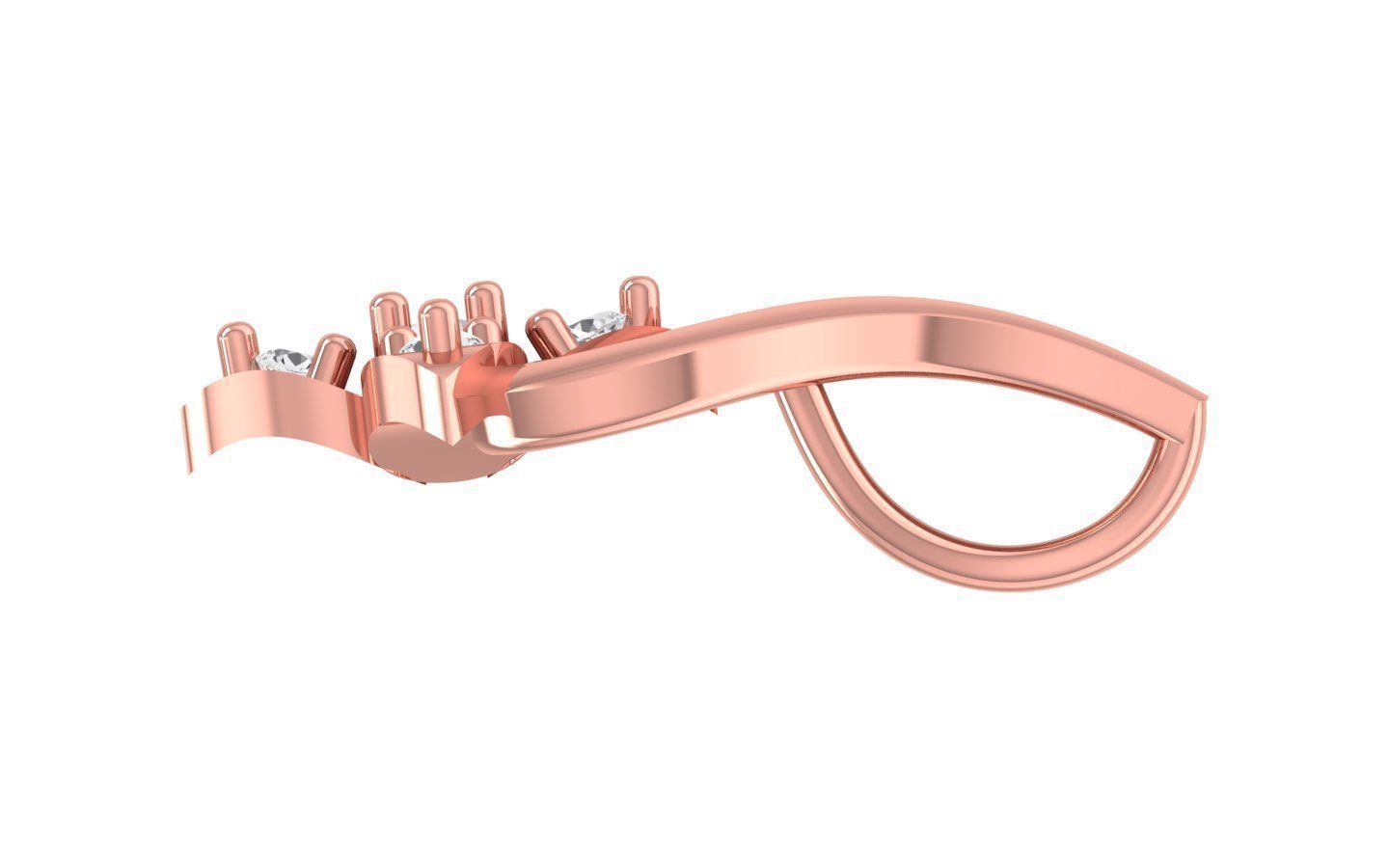 Earrings Pendant Set 3dm STL OBJ FBX Renders Details 3D print model_1