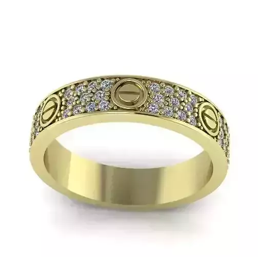 Ring Wedding Band Model 2085 3D print model