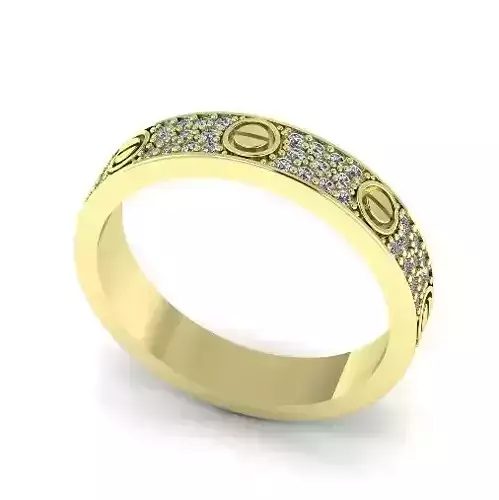 Ring Wedding Band Model 2099 3D print model