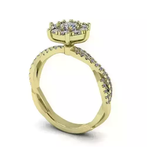 Womens ring with stones Model 2098