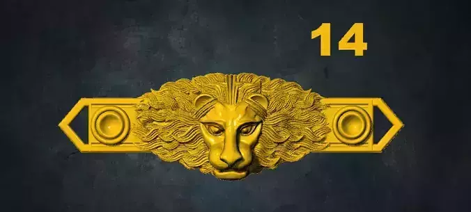 lions golden lion head