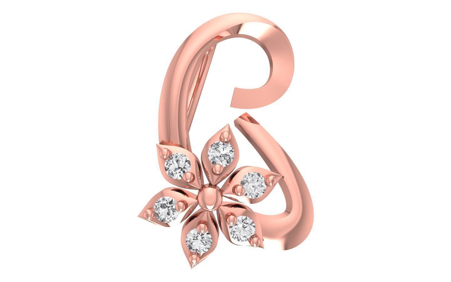 Earrings Pendant Set 3dm STL OBJ FBX Renders Details 3D print model_3