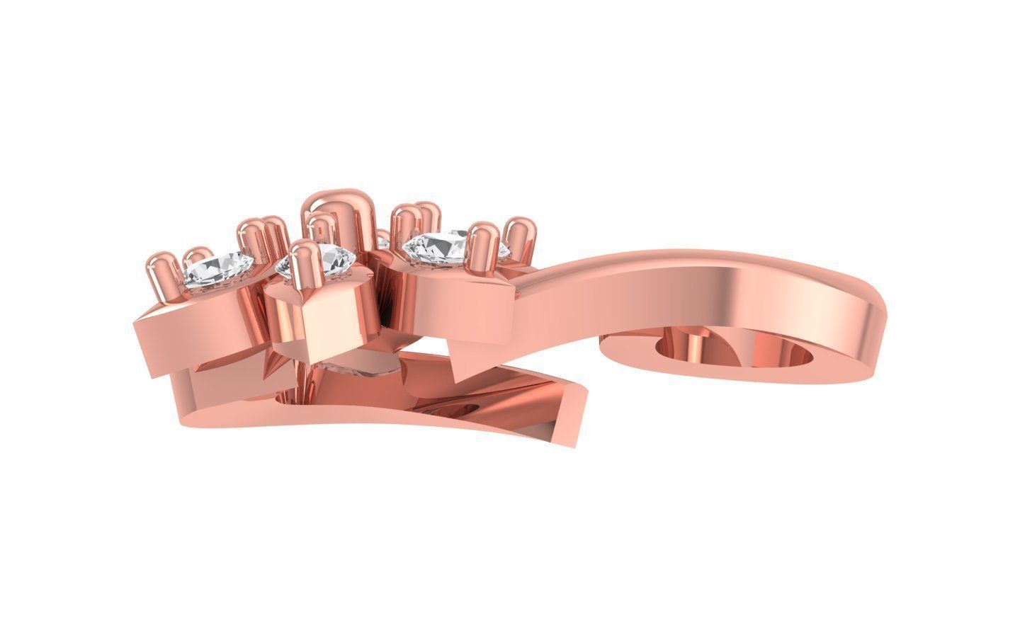 Earrings Pendant Set 3dm STL OBJ FBX Renders Details 3D print model_2