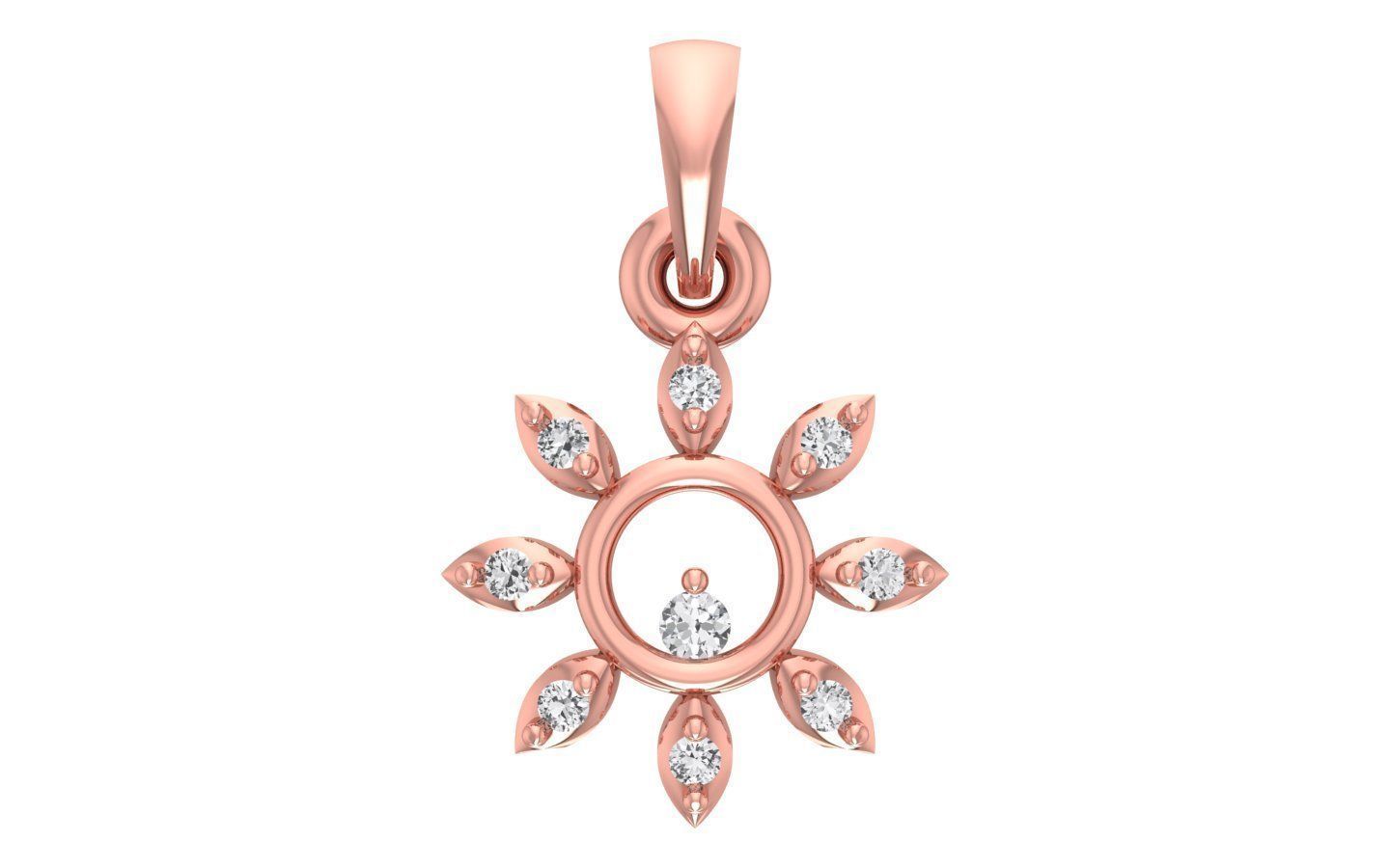 Earrings Pendant Set 3dm STL OBJ FBX Renders Details 3D print model_1