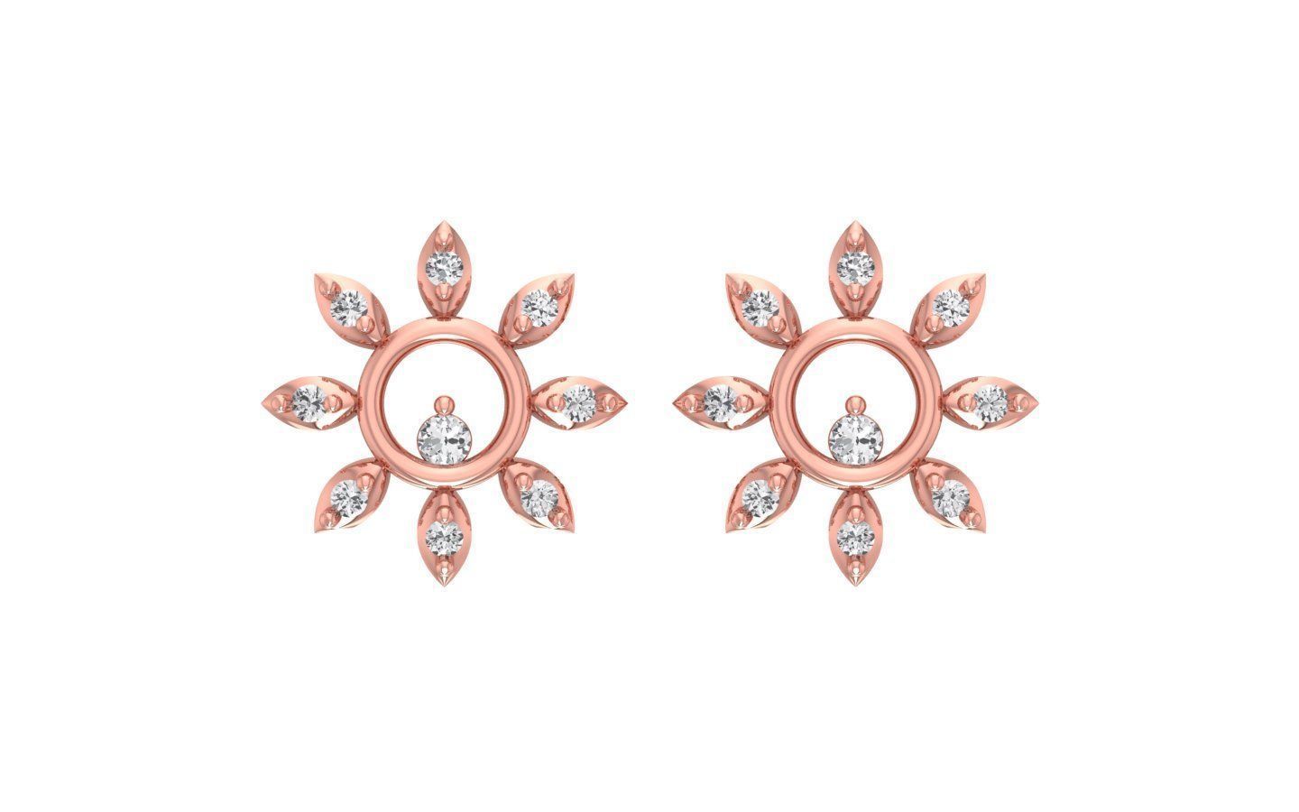 Earrings Pendant Set 3dm STL OBJ FBX Renders Details 3D print model_4