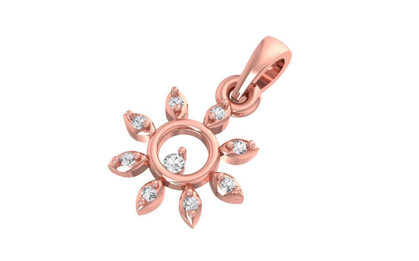 Earrings Pendant Set 3dm STL OBJ FBX Renders Details 3D print model_5