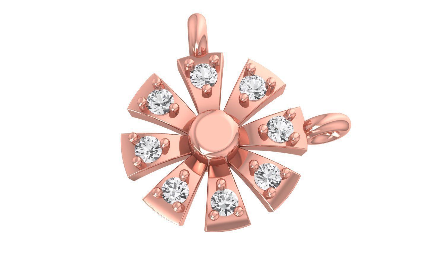 Earrings Pendant Set 3dm STL OBJ FBX Renders Details 3D print model_5