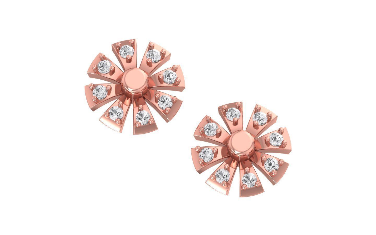 Earrings Pendant Set 3dm STL OBJ FBX Renders Details 3D print model_6