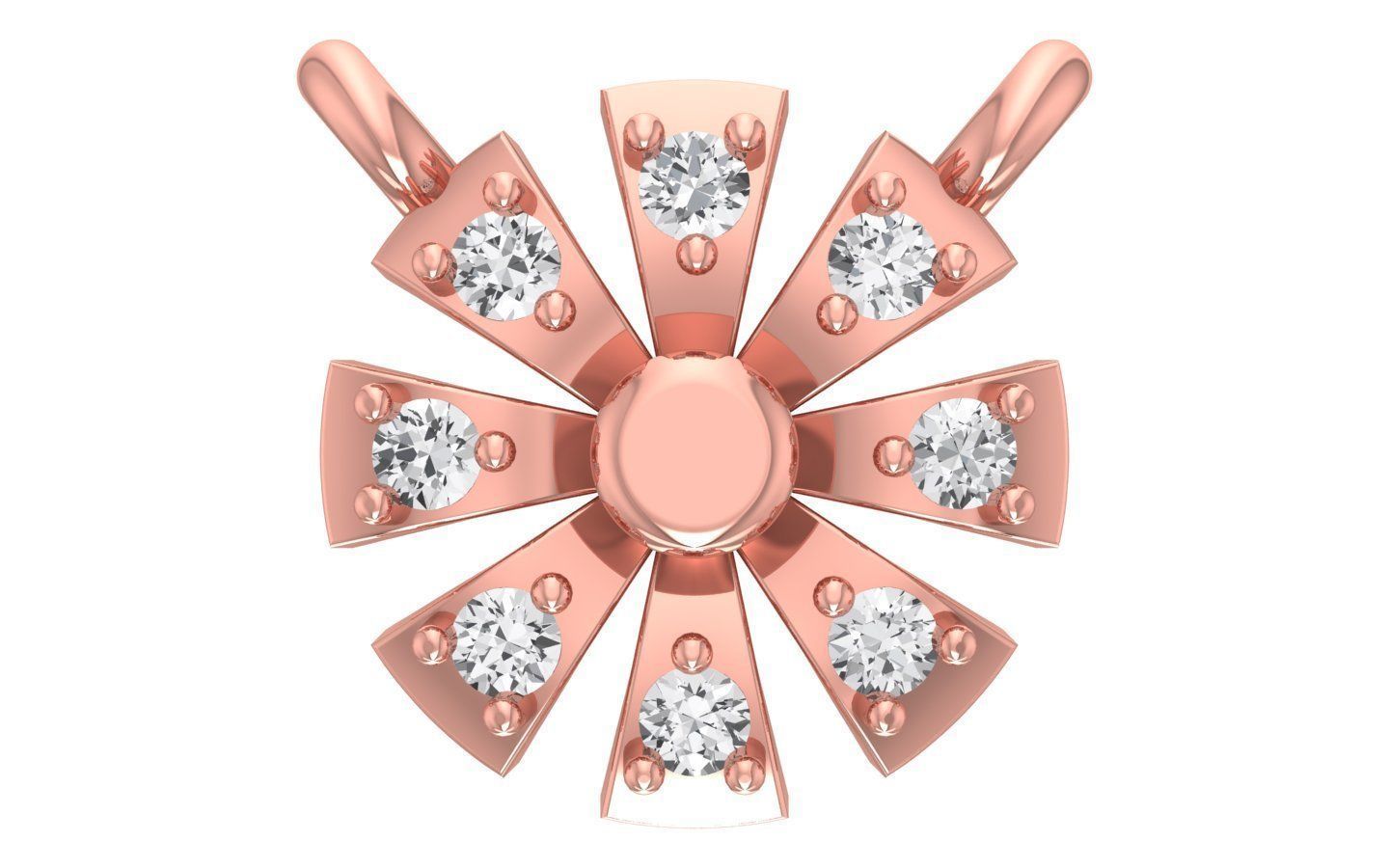 Earrings Pendant Set 3dm STL OBJ FBX Renders Details 3D print model_2