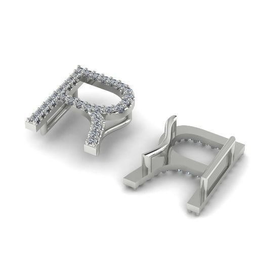 Letter R Model 2111 3D print model_1