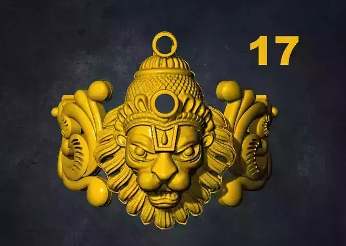 lions indian lion with number