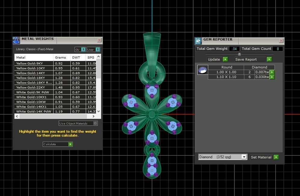 Earrings Pendant Set 3dm STL OBJ FBX Renders Details 3D print model_9