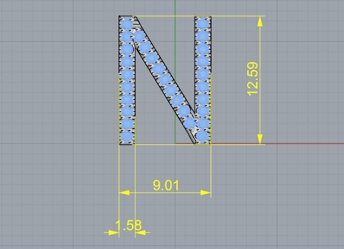 Letter N Model 2106 3D print model_5