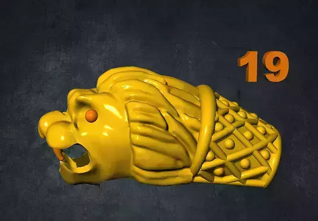 lions lego lion head with number
