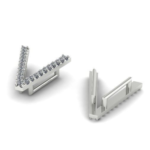 Letter V Model 2115 3D print model_1