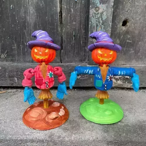 FLEXI PRINT-IN-PLACE SCARE CROW ARTICULATED 3D print model