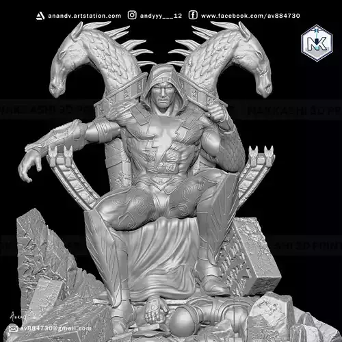 Black Adam The Rock 3d Modal