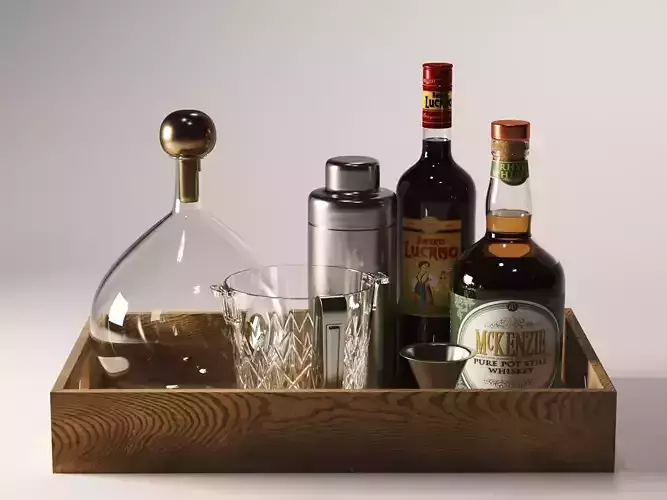 Bar Tray 3D model