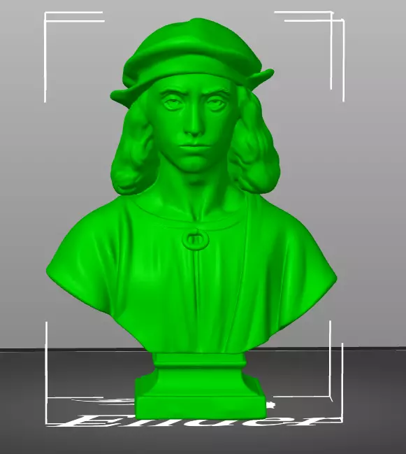 Raphael bust  3D print model_20