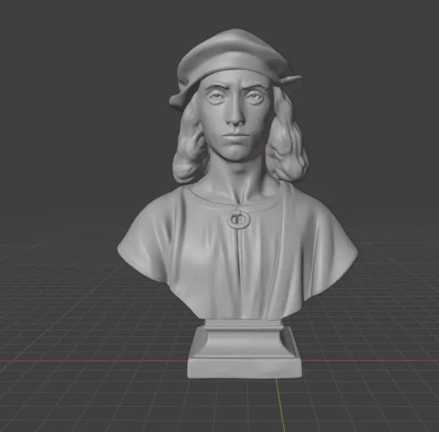Raphael bust  3D print model_1