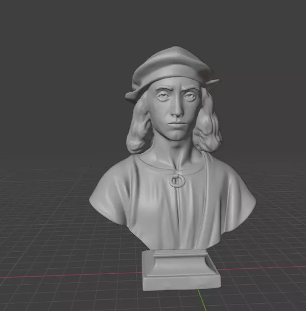 Raphael bust  3D print model_3