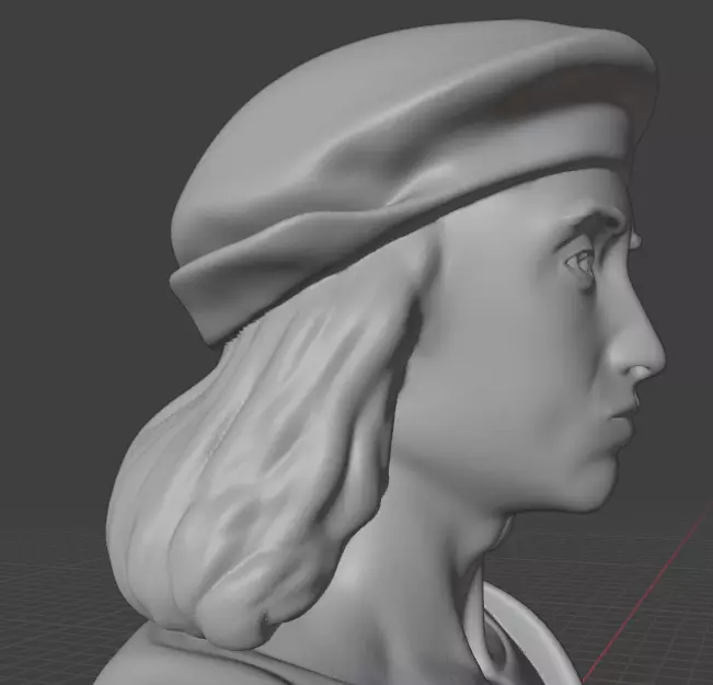 Raphael bust  3D print model_21
