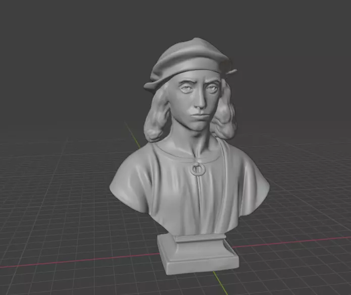 Raphael bust  3D print model_13