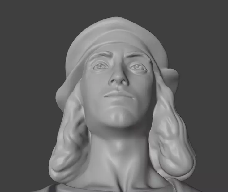 Raphael bust  3D print model_18