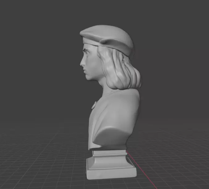 Raphael bust  3D print model_11