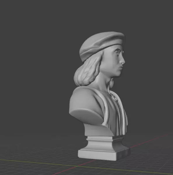 Raphael bust  3D print model_14