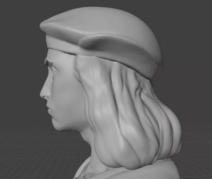 Raphael bust  3D print model_25