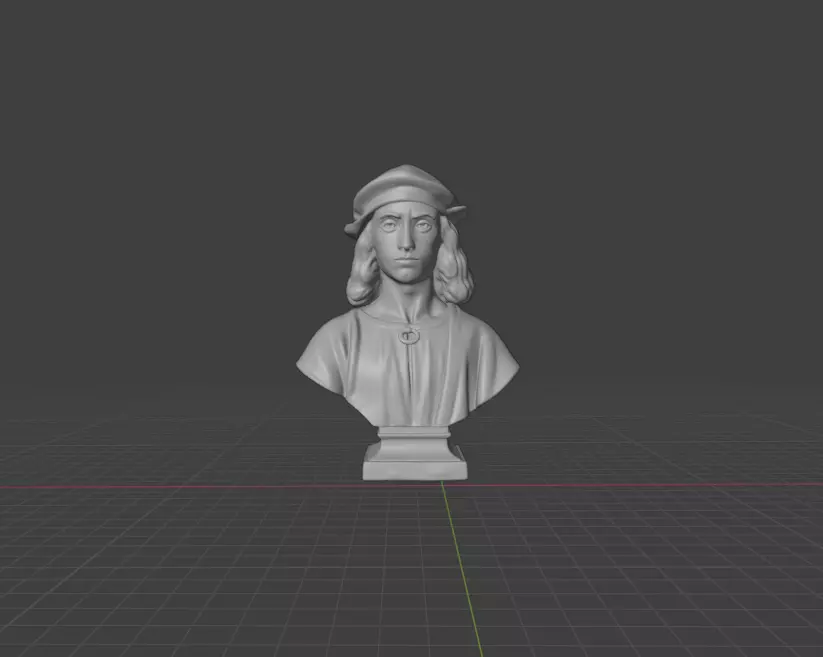 Raphael bust  3D print model_0