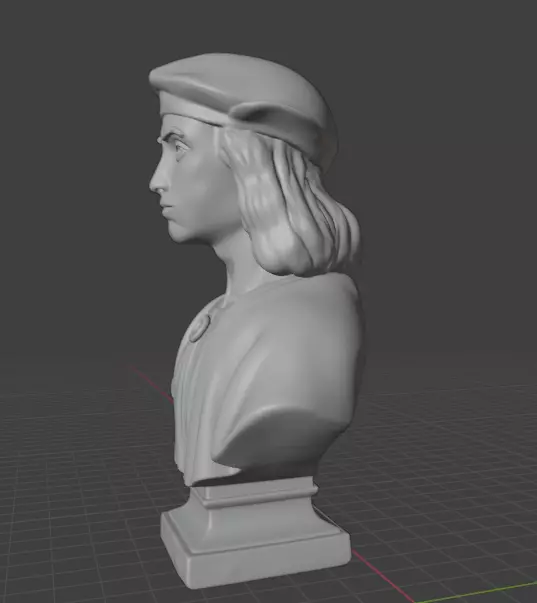 Raphael bust  3D print model_8