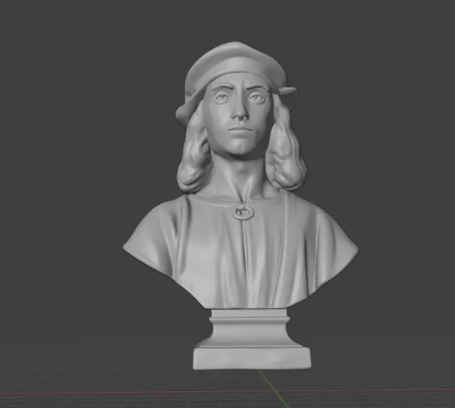Raphael bust  3D print model_23