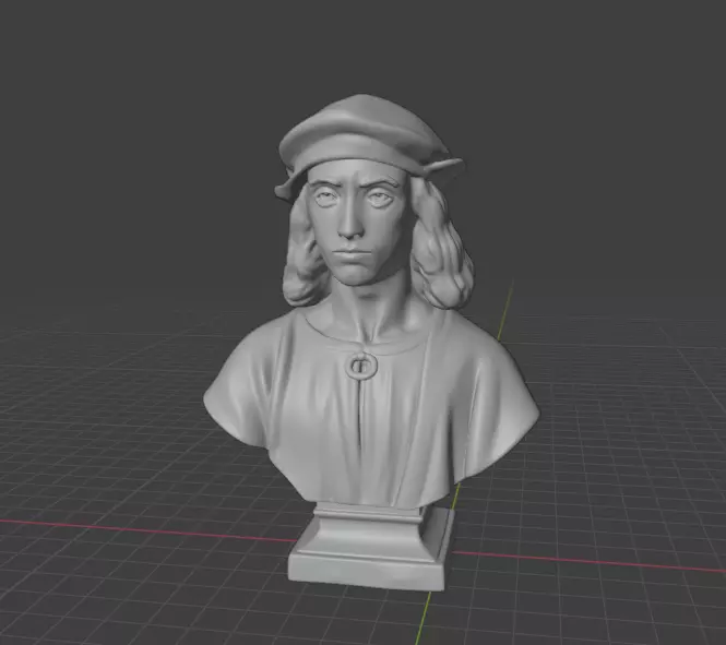 Raphael bust  3D print model_7