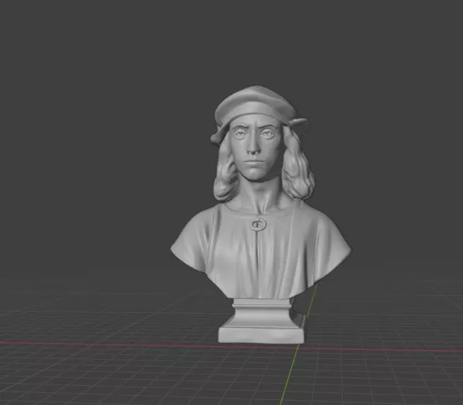 Raphael bust  3D print model_10