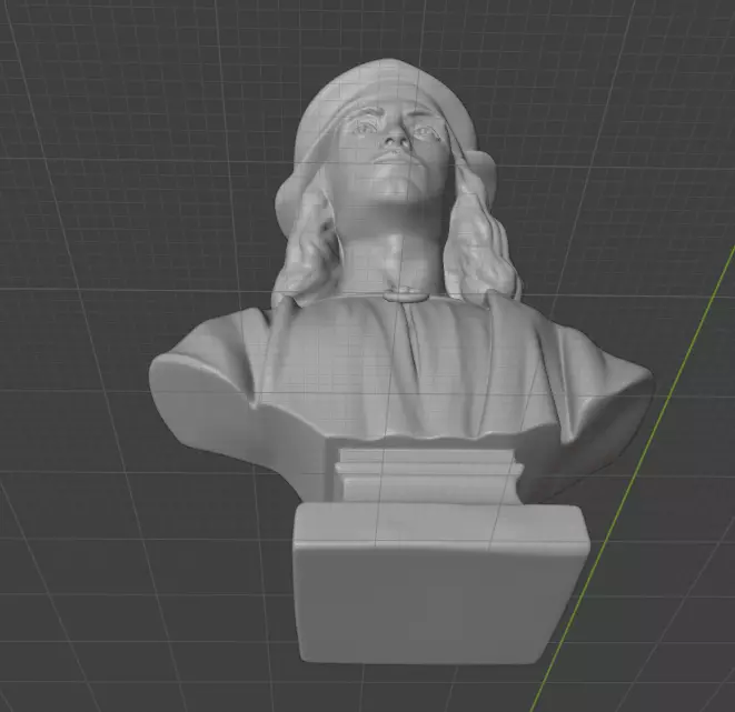 Raphael bust  3D print model_4