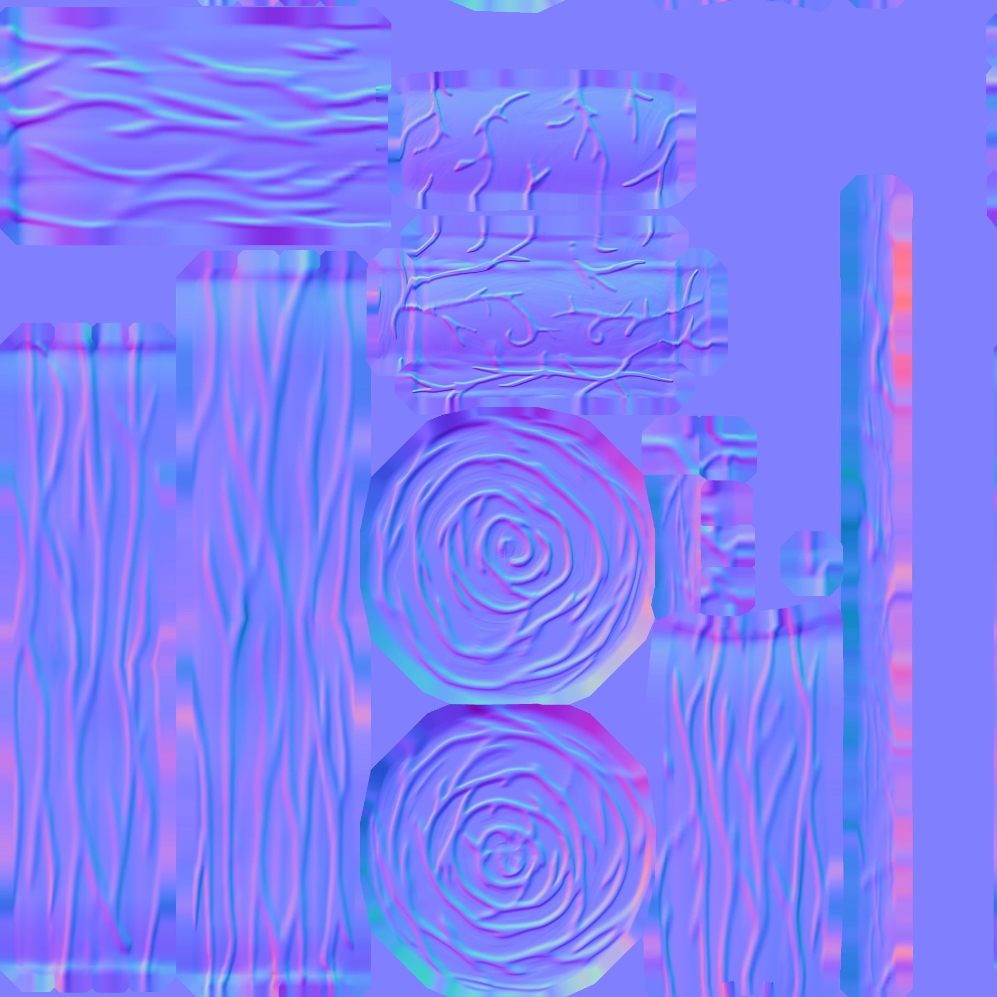 Chair stylized fantasy Low-poly 3D model_32