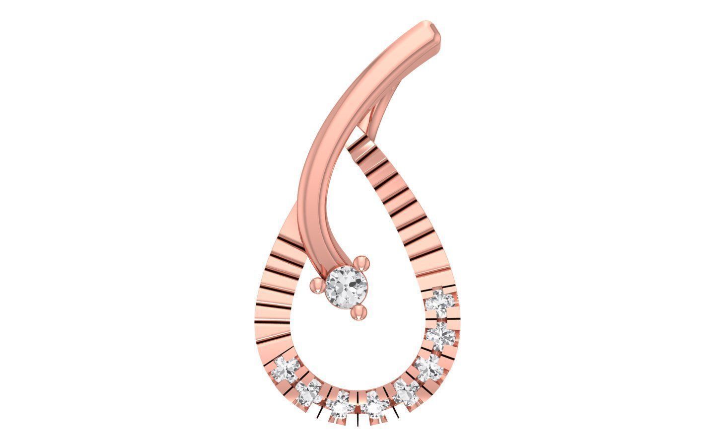 Stud Earrings Pendant Set 3dm STL OBJ FBX Renders Details 3D print model_2