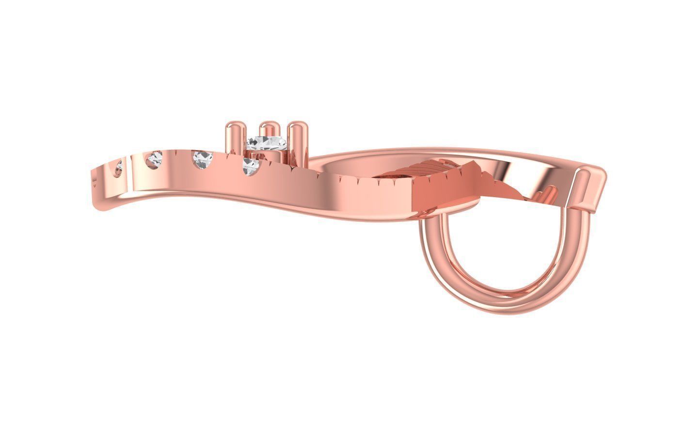 Stud Earrings Pendant Set 3dm STL OBJ FBX Renders Details 3D print model_5