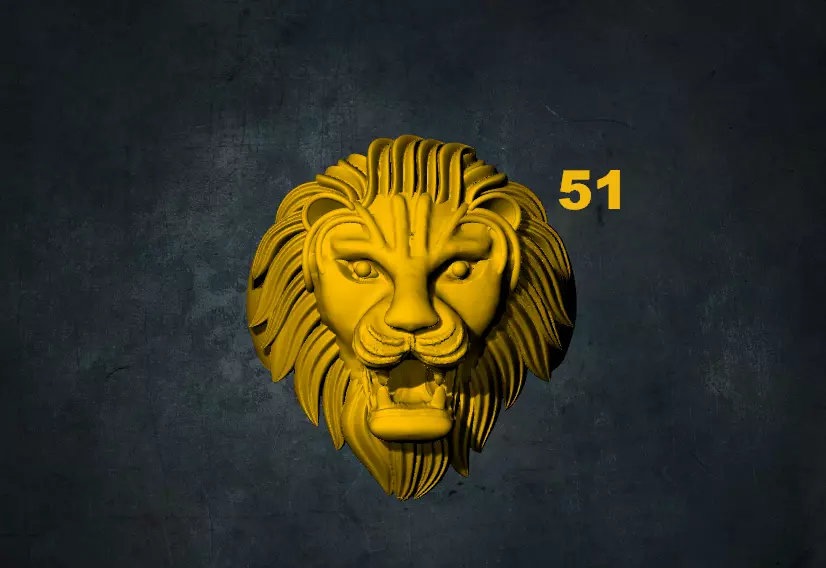 lions lego lion head 3D print model_0