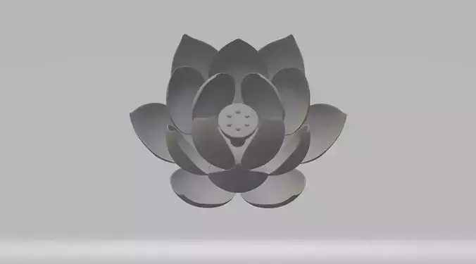 Lotus Flower 3D Model 3D print model