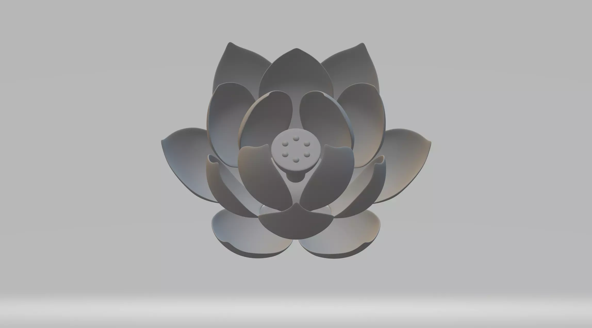 Lotus Flower 3D Model 3D print model