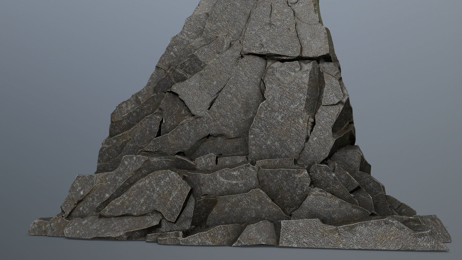 Buddha Rock Low-poly 3D model_11