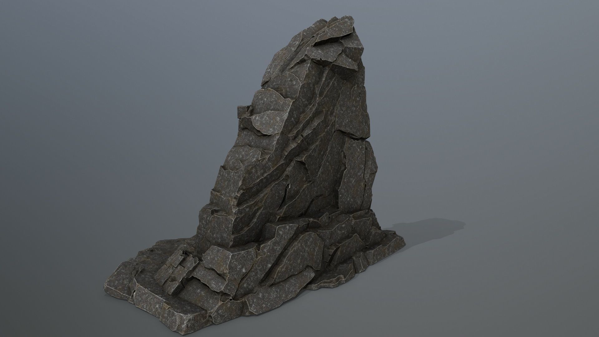 Buddha Rock Low-poly 3D model_6