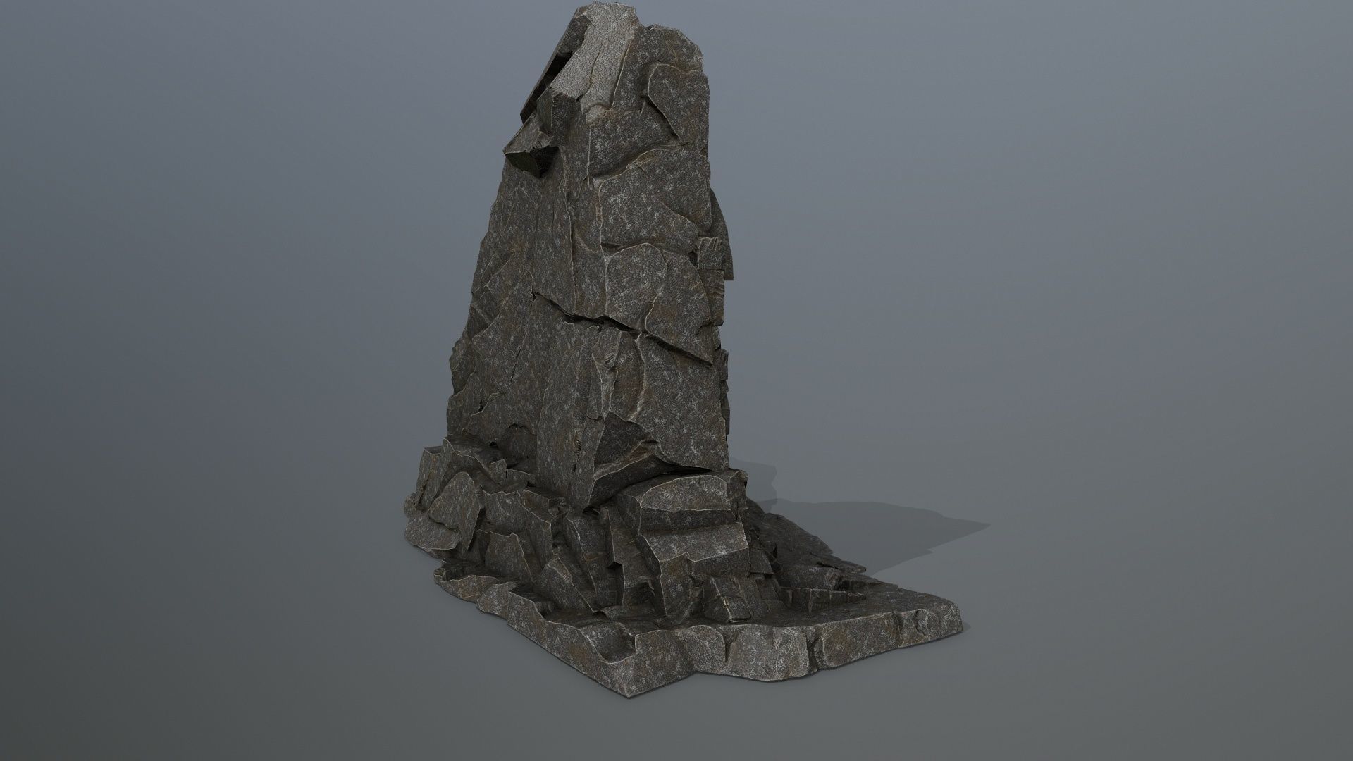 Buddha Rock Low-poly 3D model_4