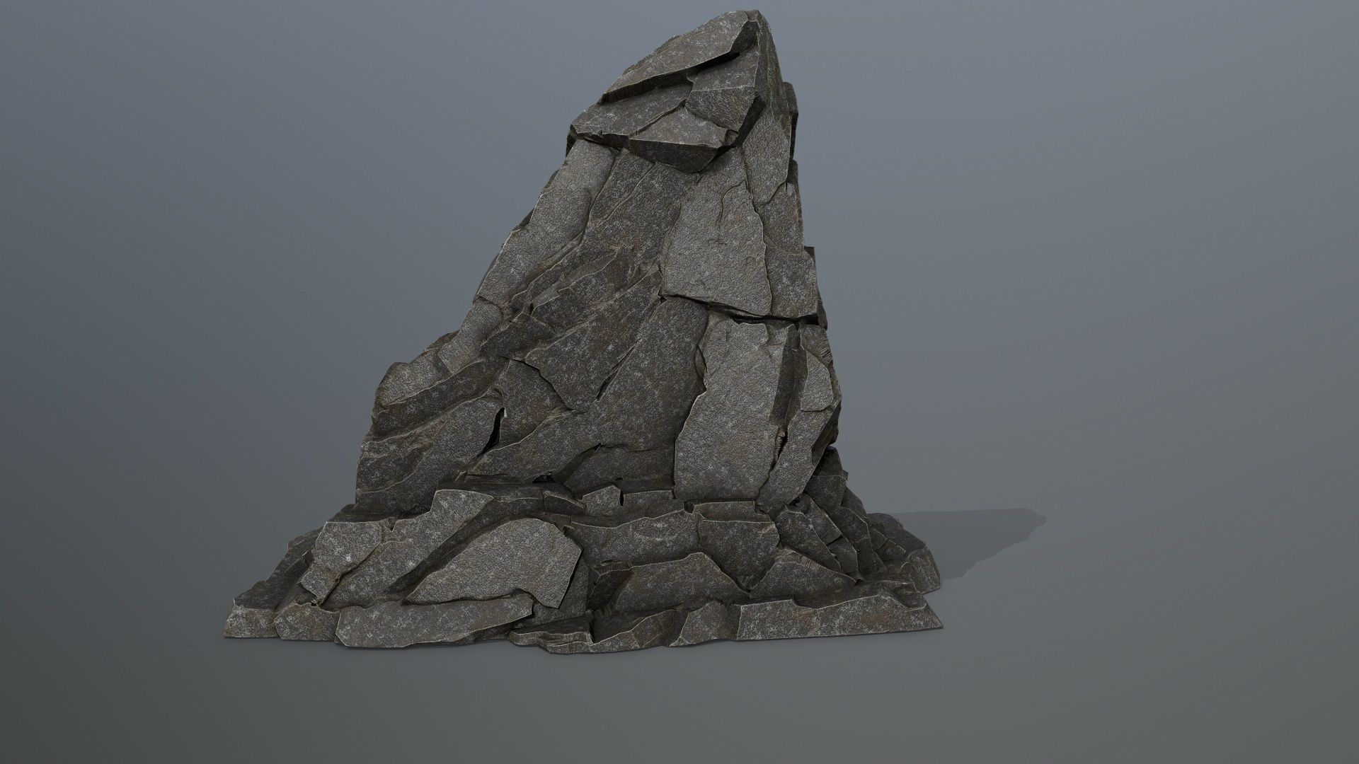 Buddha Rock Low-poly 3D model_5