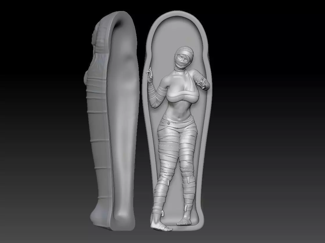 GIRL MUMMY HALLOWEEN 2 3D print model