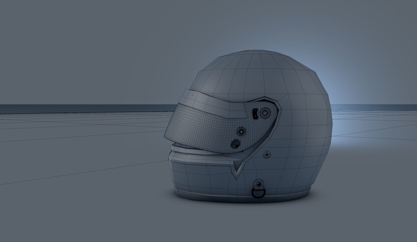 Ayrton Senna Monaco GP Helmet Version 1988 3D model_7
