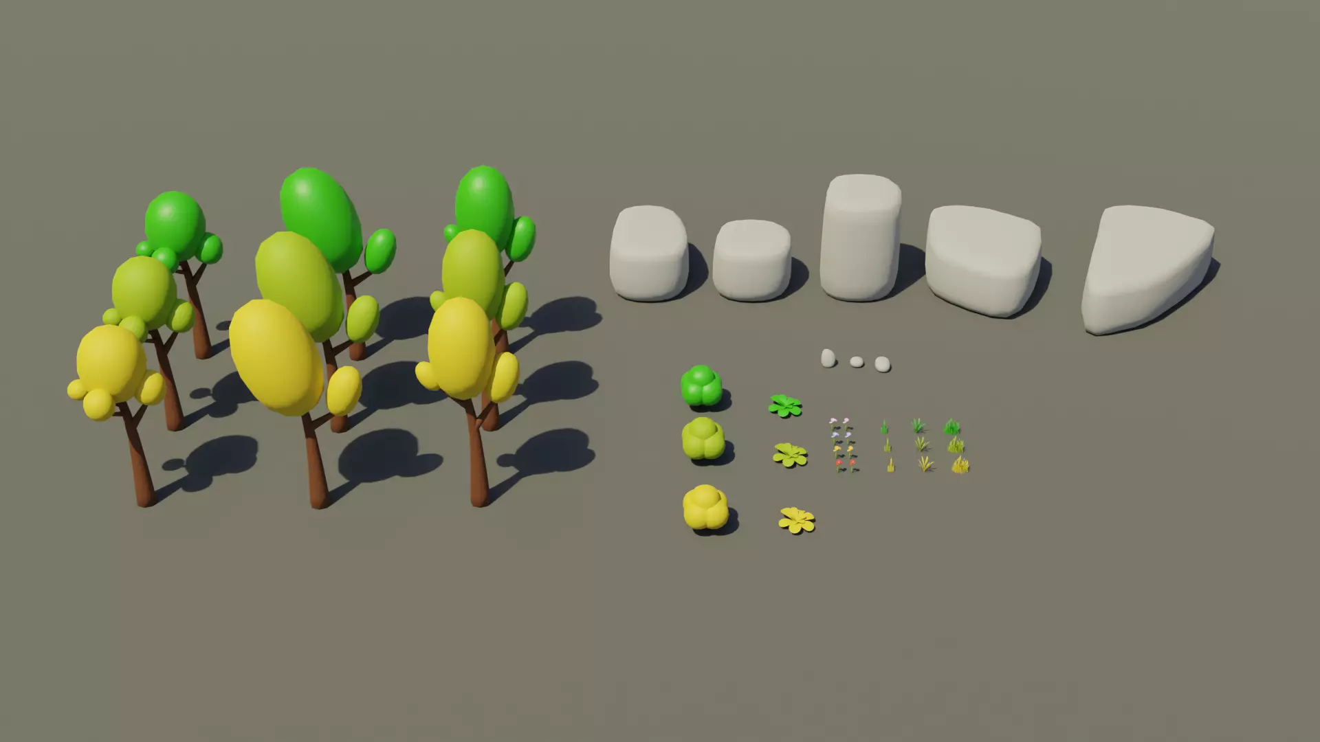 Stylized Low-Poly Environment Pack Low-poly 3D model_0